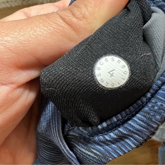 Lululemon Wunder Under Hi-Rise 7/8 Tight Full-On Flux Battleship Leggings - Picture 6 of 6